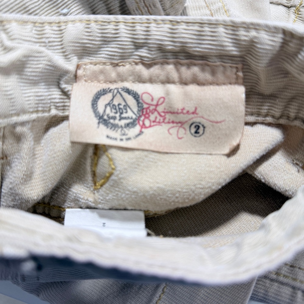 Vintage Y2K Gap Corduroy Mini Skirt Women 2 Tan, Preppy, Academic, Minimalist - Picture 4 of 5